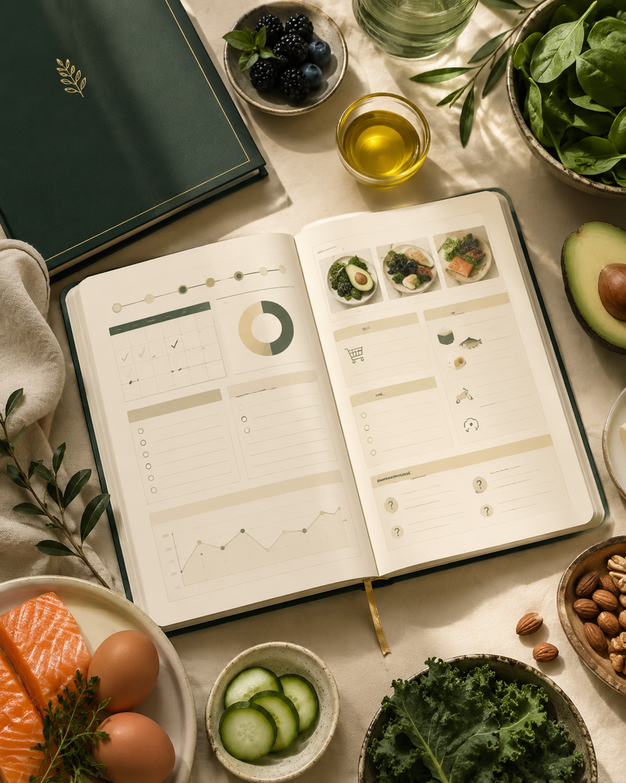 Mockup del ebook Keto GLP-1 de Vive Keto RD